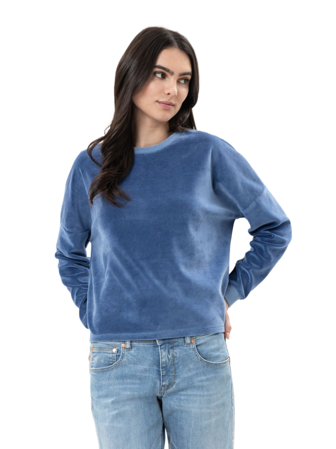Herrlicher Jersey Smila Velour bei Robert Ley