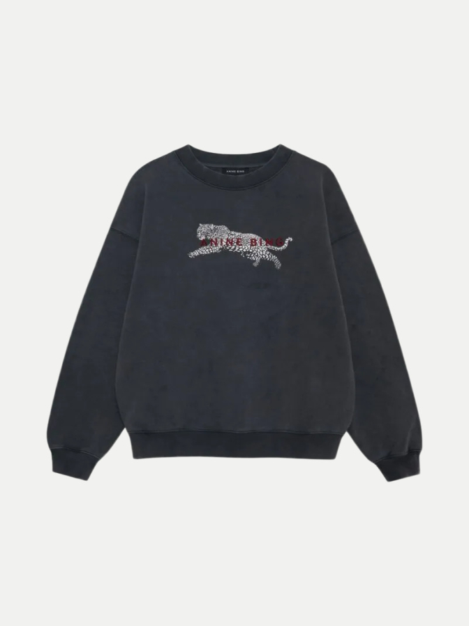 Anine Bing Sweatshirt Spenger Leopard bei Robert Ley