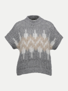 Peserico Strickshirt aus Alpaka-Mix 71C-stone grey bei Robert Ley