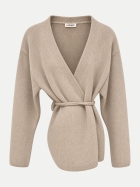 Ladneri Kaschmir-Cardigan Velluto soft sand bei Robert Ley