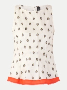 MARC CAIN Top Hibiskus 112-bright ecru bei Robert Ley