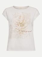 Cartoon T-Shirt Life is Art 1952-Patch Cream /Khaki bei Robert Ley