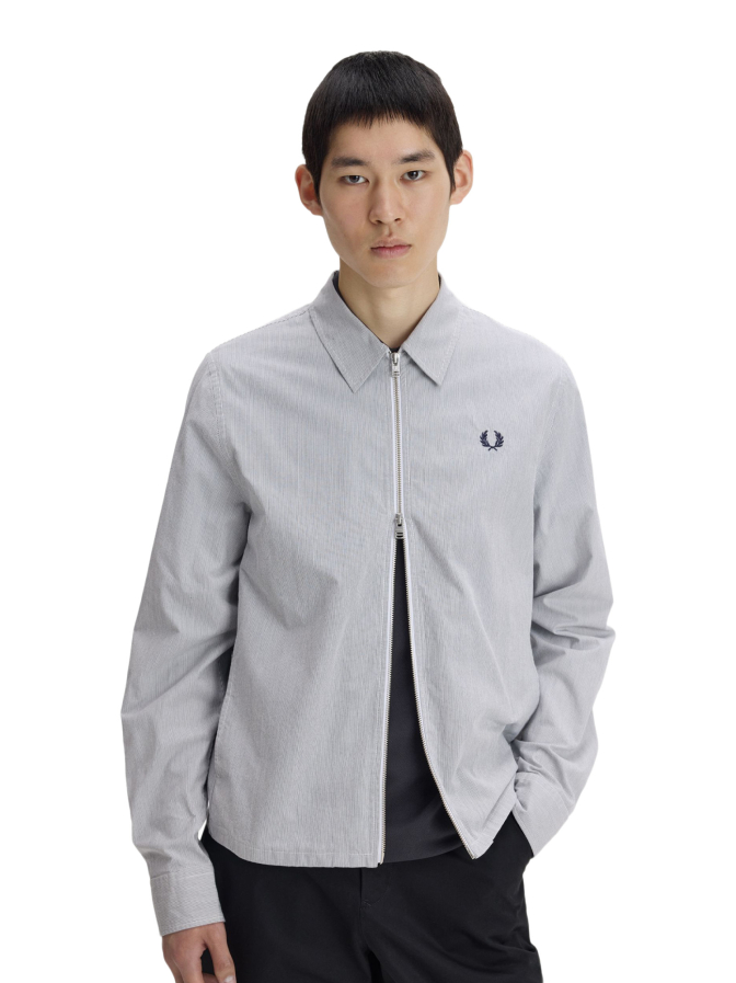 Fred Perry Overshirt in Seersucker Qualität bei Robert Ley