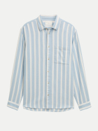 Tom Tailor Casual Gestreifte Bluse 39583-mountain blue big stripe bei Robert Ley