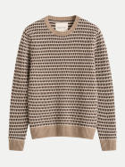 Gant Pullover mit Strukturmuster aus Woll-Mix 295-DK. SAND MELANGE bei Robert Ley