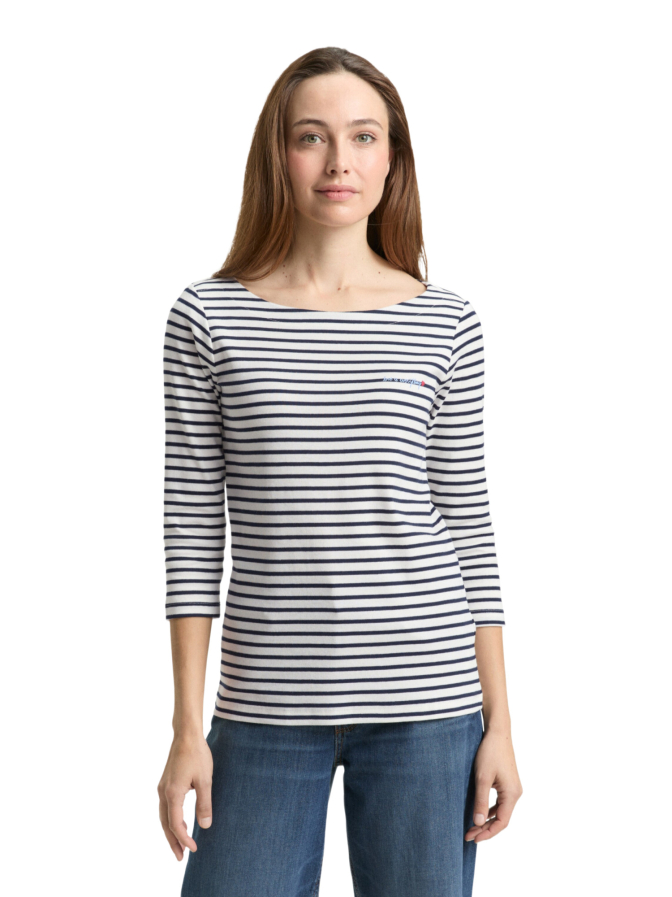 Tom Tailor Casual T-shirt mit Streifen-Muster bei Robert Ley