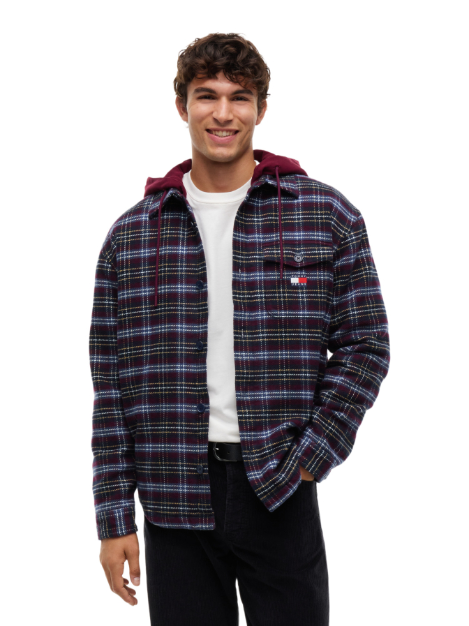 Tommy Jeans Oversized-Fit Dobby-Overshirt bei Robert Ley