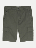 Tom Tailor Casual Kurze Cargohose 39611-khaki mini geometric print bei Robert Ley