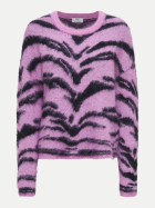 JDY Flachsstrickpullover JDYCECILIE 221110001-Super Pink/W. BLACK TIGER STRIPES bei Robert Ley