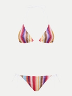 MISSONI Gestreifter Häkelbikini S4158 multicolo-S4158 multicolor red strip bei Robert Ley