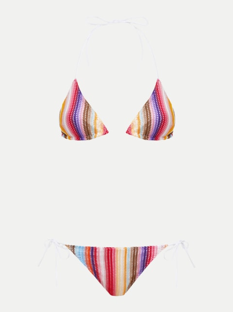 MISSONI Gestreifter Häkelbikini bei Robert Ley