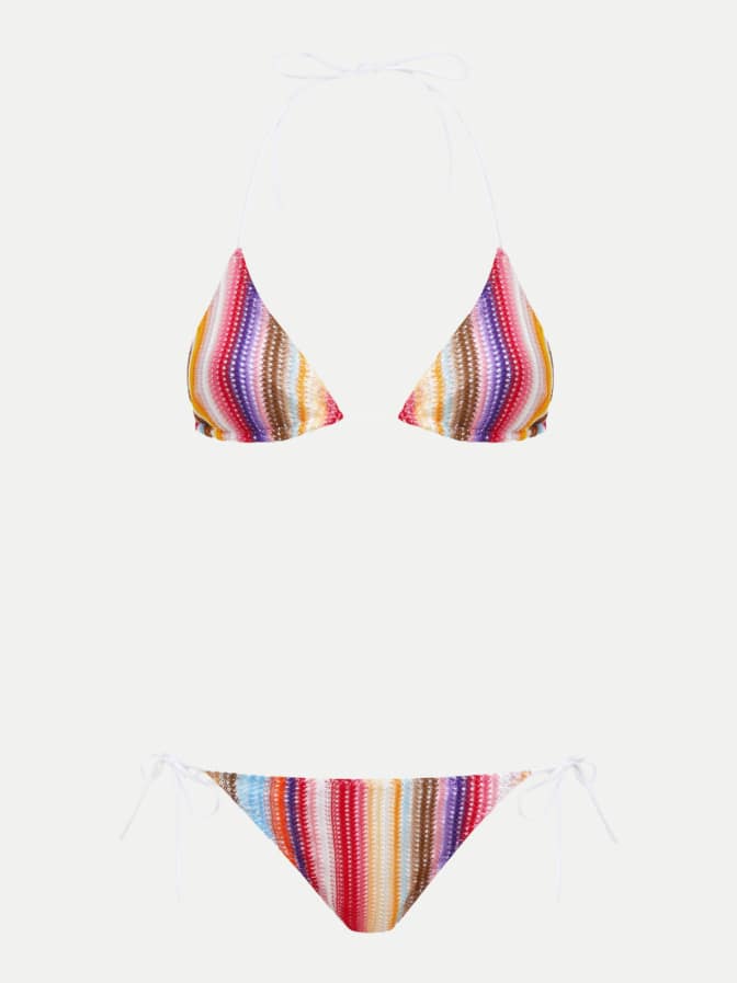 MISSONI Gestreifter Häkelbikini bei Robert Ley
