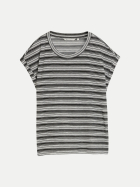 Tom Tailor Denim T-Shirt mit Streifen 39494-black white gradient stripe bei Robert Ley