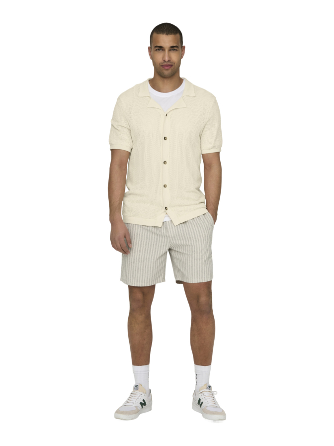 Only & Sons Kurzarm Strickhemd Diego bei Robert Ley