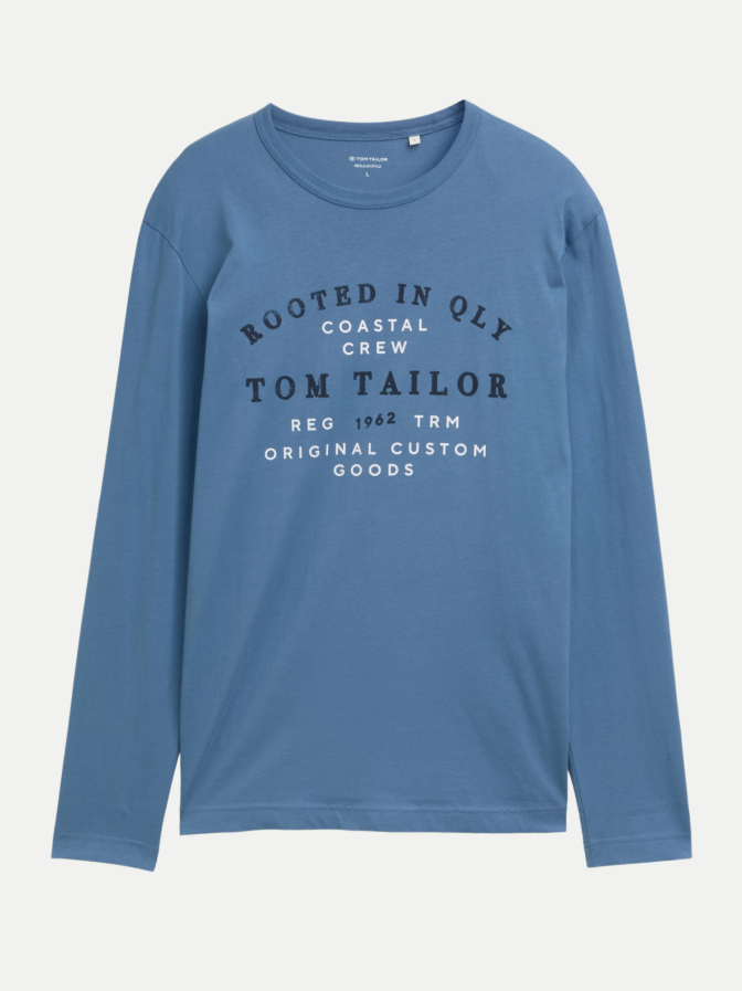 Tom Tailor Casual Langarmshirt mit Logo-Print bei Robert Ley