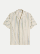 Marc O'Polo DENIM Kurzarm-Hemd mit mehrfarbigen Streifen 1258-Offwhite_Multi_02 bei Robert Ley