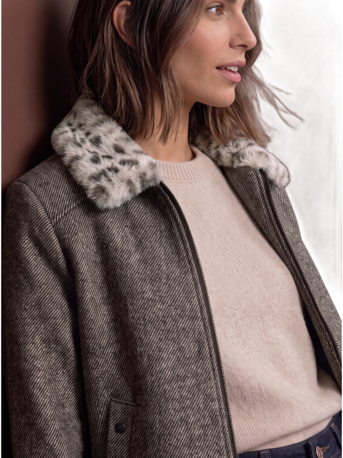 Street One Jacke mit Kunstfell-Kragen bei Robert Ley