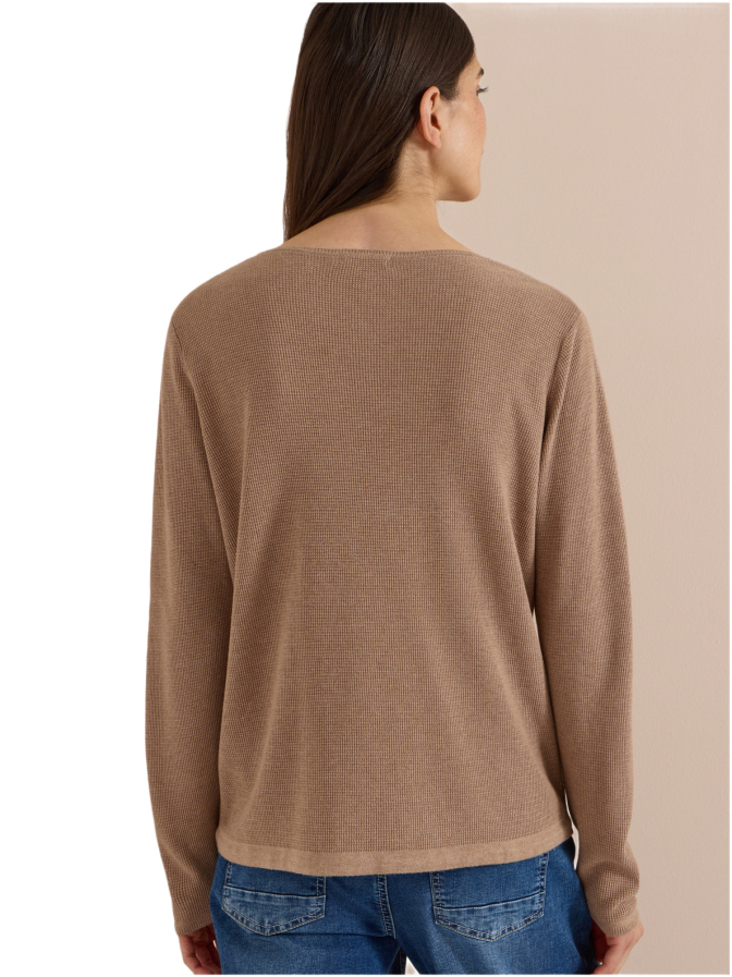 Cecil Strickpullover mit Tunnelzug am Saum bei Robert Ley