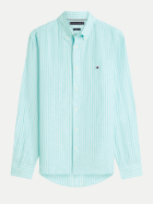 Tommy Hilfiger Leinenhemd mit Streifenmuster 0A6-BLUE bei Robert Ley
