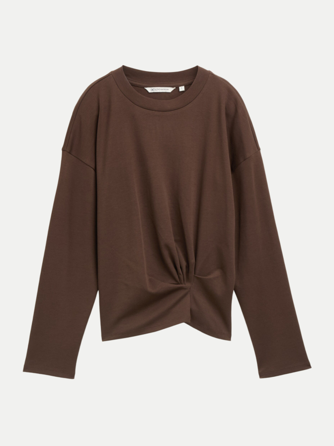 Tom Tailor Denim Langarmshirt mit Knotendetail bei Robert Ley
