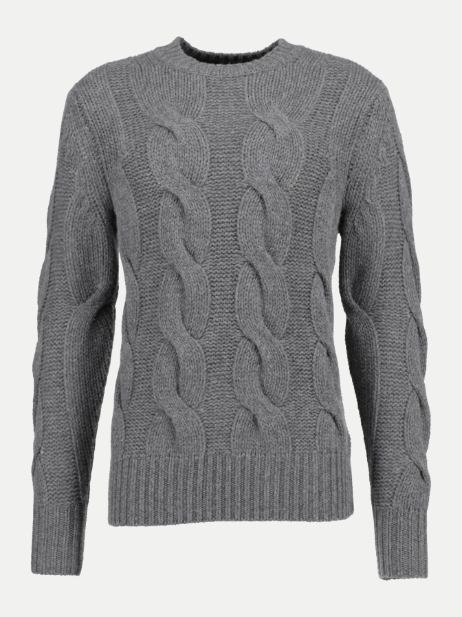 FTC Cashmere Zopfstrick-Pullover aus Kaschmir bei Robert Ley