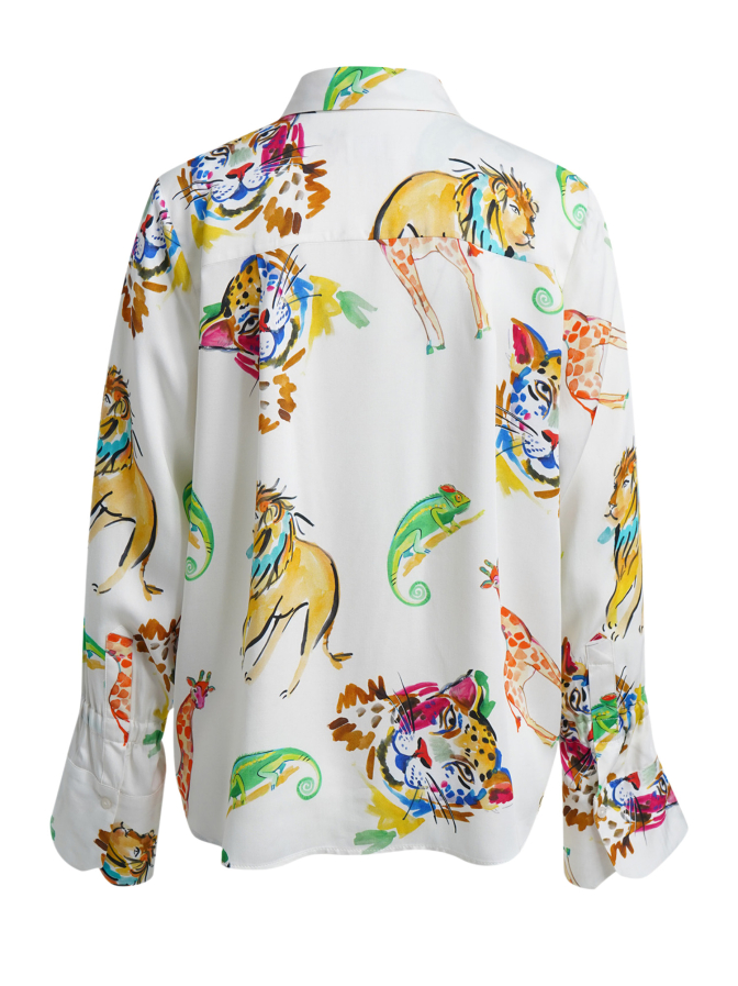 Milano Italy Bluse mit Allover-Print bei Robert Ley