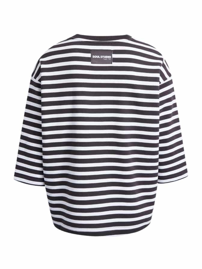 Smith & Soul Sweatshirt mit Streifenmuster bei Robert Ley