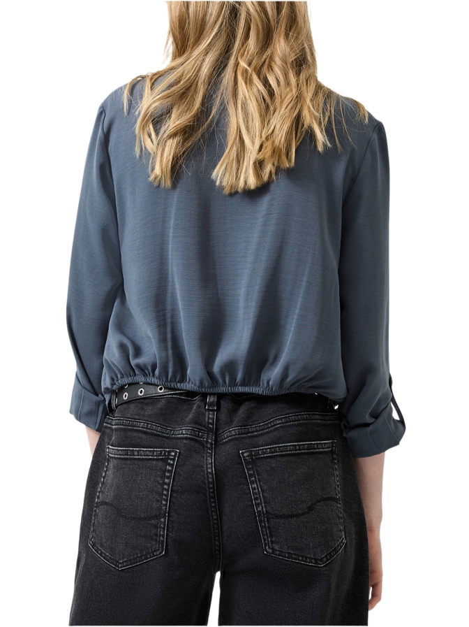 Q/S designed by Bluse mit fixiertem Knotendetail bei Robert Ley