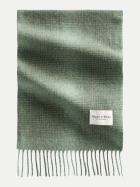 Marc O'Polo Schal aus Schurwolle 3066-Dark Green_Multi_09 bei Robert Ley