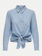 Only Hemdbluse ONLLECEY 177922001-Cloud Dancer/BLUE STRIPES bei Robert Ley