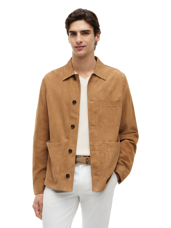 Tommy Hilfiger Hemdjacke aus Leder bei Robert Ley