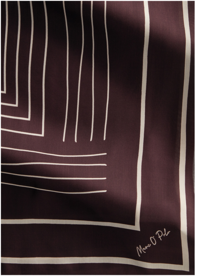 Marc O'Polo Satin-Foulard mit lässigem Print bei Robert Ley
