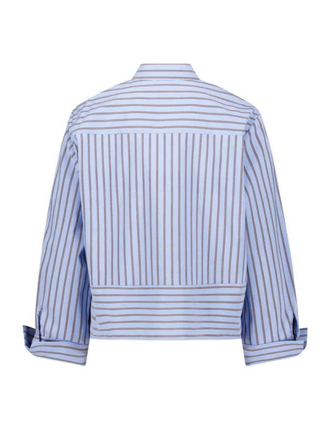 Cartoon Bluse Gestreift mit Brusttasche bei Robert Ley