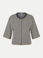 Rabe Moden Kurze Strickjacke mit Streifenmuster 7374-PAZIFIK bei Robert Ley