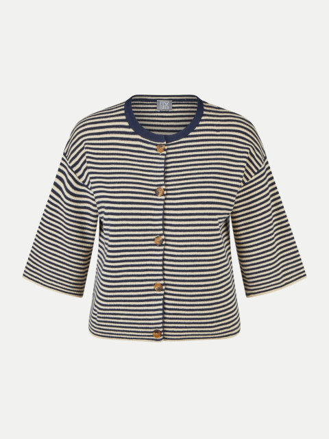 Rabe Moden Kurze Strickjacke mit Streifenmuster bei Robert Ley