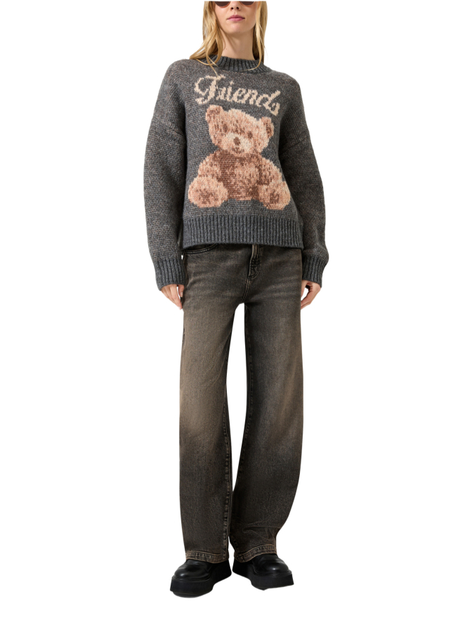 Q/S designed by Pullover mit Teddy-Motiv bei Robert Ley