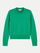 Tommy Hilfiger Basic Rundhalspullover L4B-GREEN bei Robert Ley