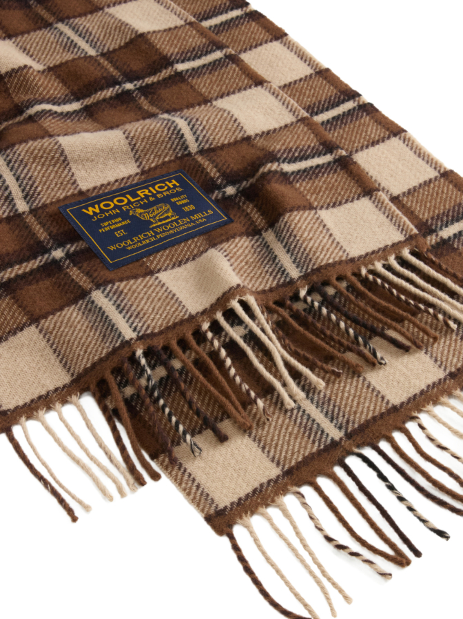 WOOLRICH Wollschal mit Karomuster bei Robert Ley
