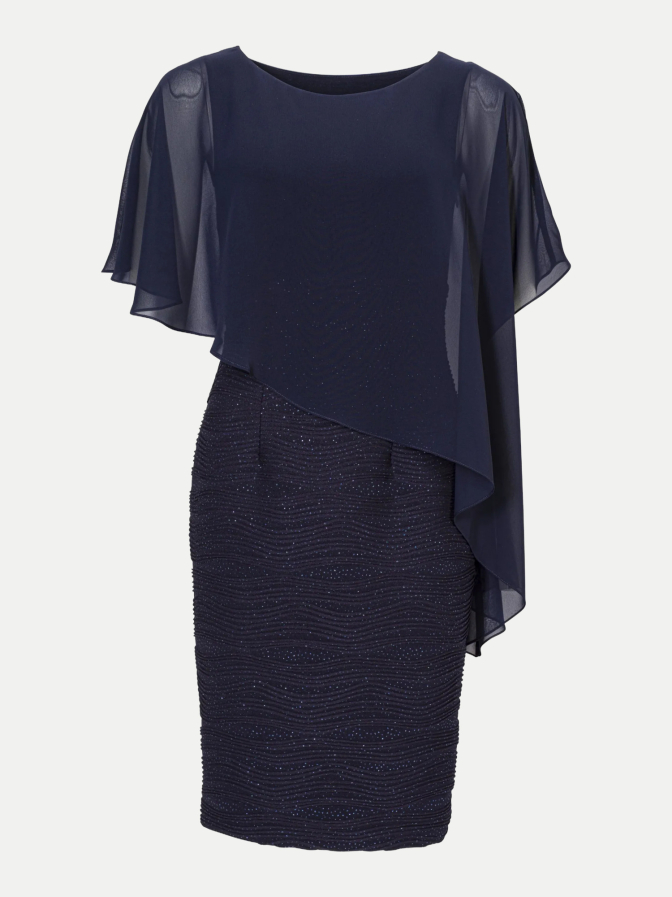 SWING Cocktailkleid mit Überwurf bei Robert Ley