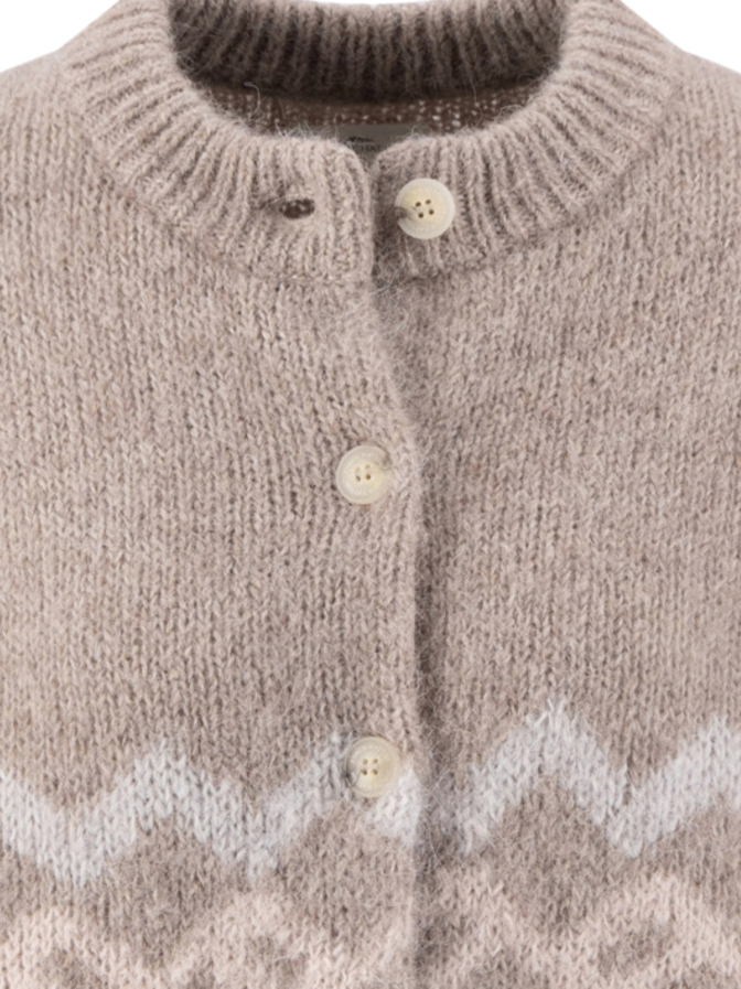Fynch-Hatton Strickjacke mit Norwegermuster bei Robert Ley