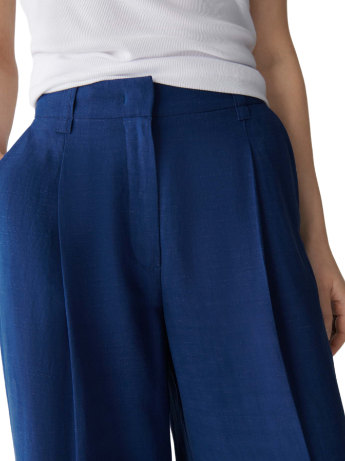 Opus Pants Hose Moira bloom aus Viskose Leinen Mix bei Robert Ley