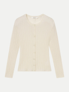 Frame Seiden-Kaschmir-Strickjacke cream bei Robert Ley