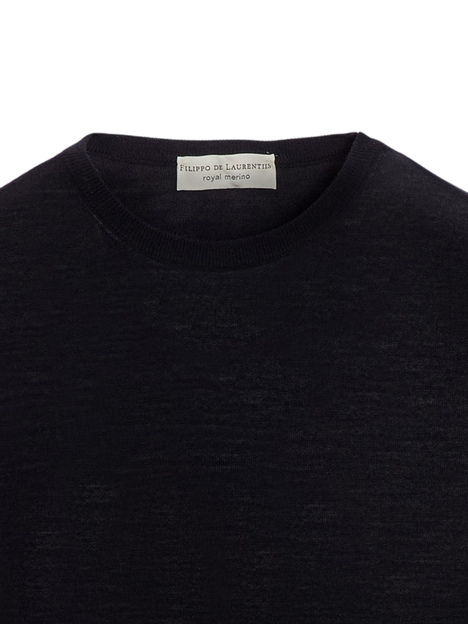 Filippo De Laurentiis Rundhalspullover in 100% Merino bei Robert Ley