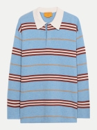 Guest in Residence Rugbyshirt Striped heatherblue bei Robert Ley