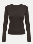 Only Langarmshirt mit Rundhals 177943-Black Coffee bei Robert Ley