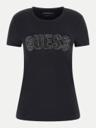 Guess T-Shirt mit Strass-Logo jblk-jet black bei Robert Ley