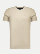 NZA New Zealand Auckland Basic T-Shirt 1158-TAN SAND MELANGE bei Robert Ley