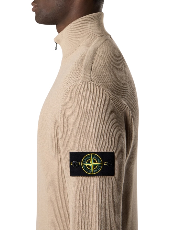 Stone Island Cardigan mit Logo-Badge bei Robert Ley