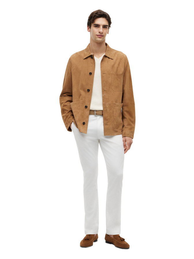 Tommy Hilfiger Hemdjacke aus Leder bei Robert Ley