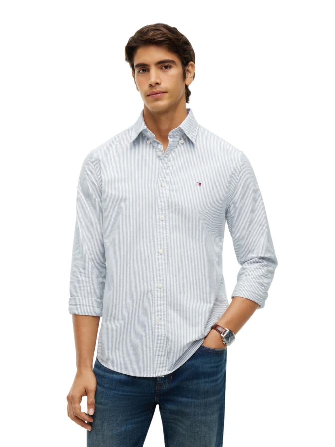 Tommy Hilfiger Regular-Fit Hemd mit Streifen bei Robert Ley